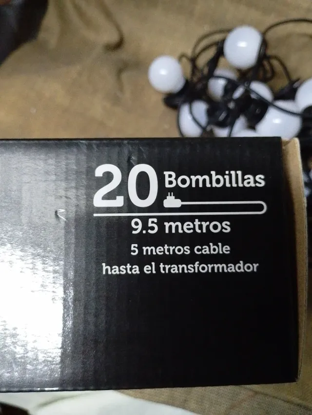 Cadena luces LED LUMINEO - 20 bombillas