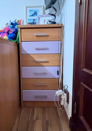 Muebles infantiles: cama nido + cómoda+armario