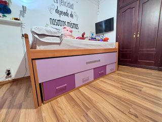 Muebles infantiles: cama nido + cómoda+armario