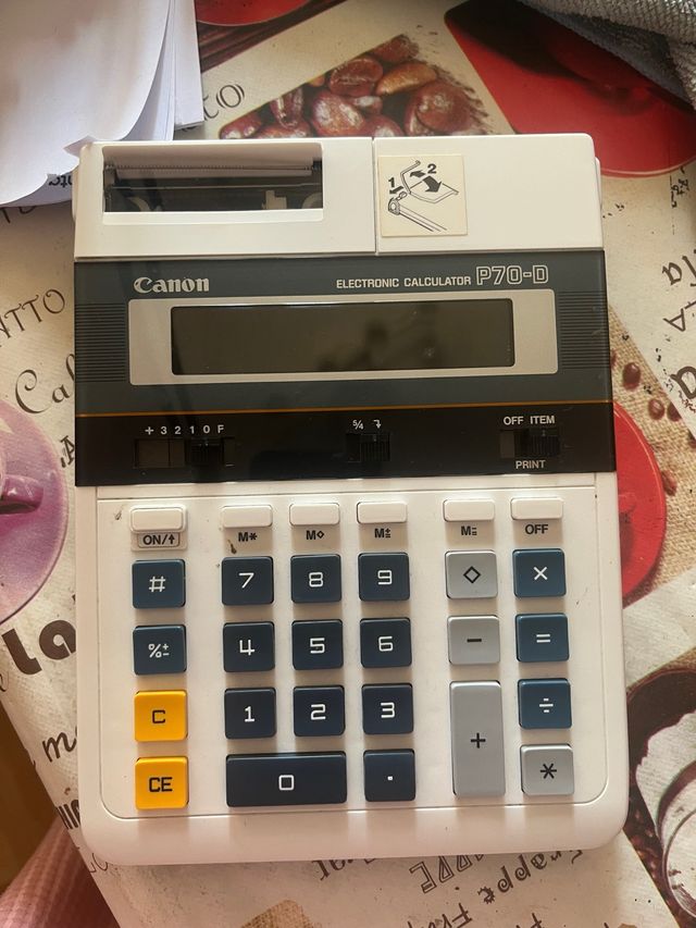 Calculadora Canon P70-D Impresora