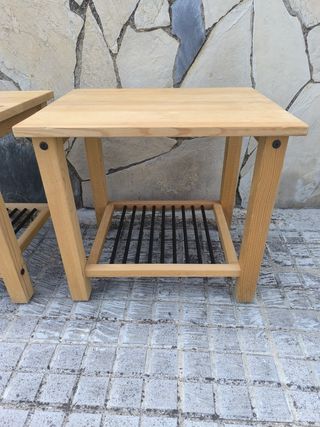 Mesitas noche madera