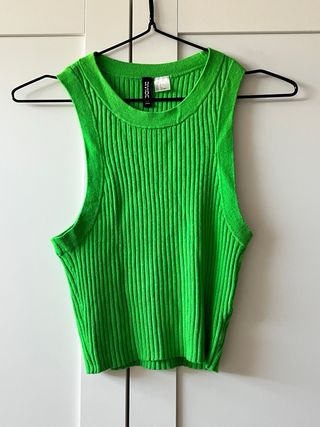 Top H&M verde Talla S