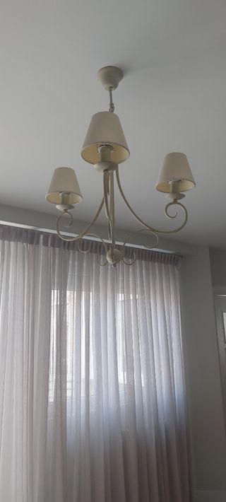 Lampara techo 3 luces - Beige