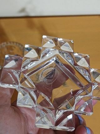 Set 3 soprammobili vetro o cristallo