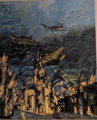 Cuadro 'Bombardeo de Gernika'