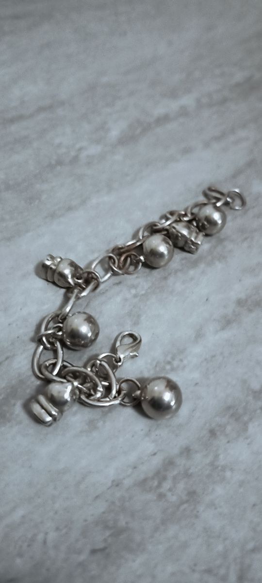 Pulsera plata charms