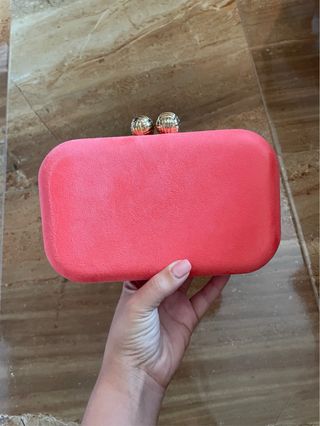 Clutch coral - Bolso de mano