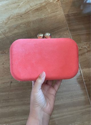Clutch coral - Bolso de mano