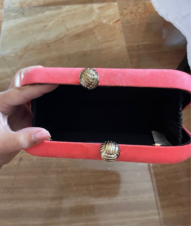 Clutch coral - Bolso de mano