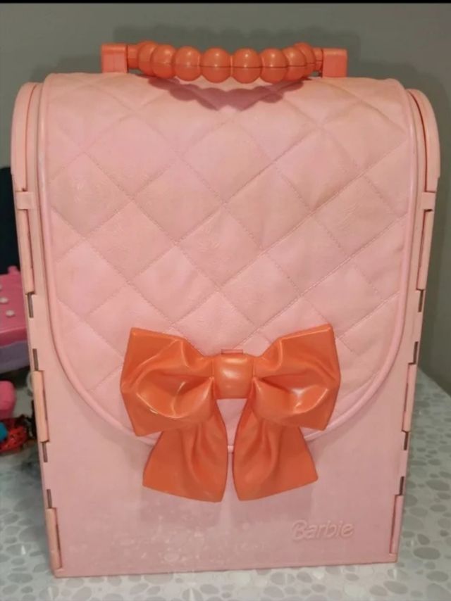 Valigetta Barbie vintage rosa