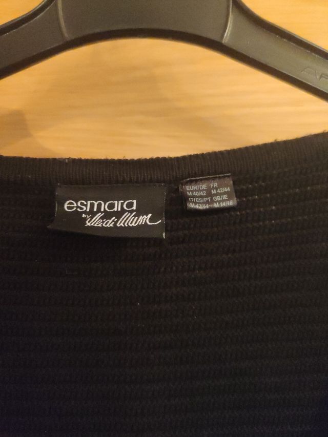 Chaqueta negra lana - Talla única