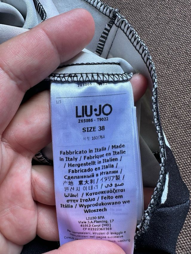 Vestido Liujo fiesta - rojo, negro