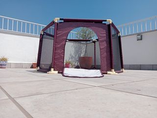 Parque infantil de viaje hexagonal