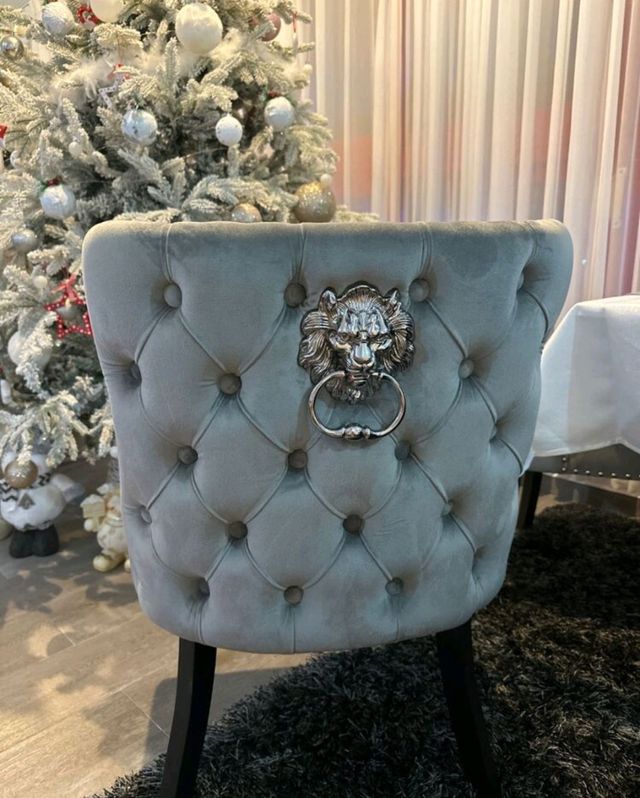 Poltrona Velluto Grigio | gambe in legno massello