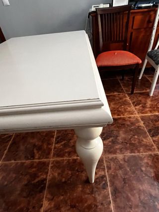 Mesa Comedor Blanca de Madera