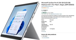 Surface Pro 8 Gris