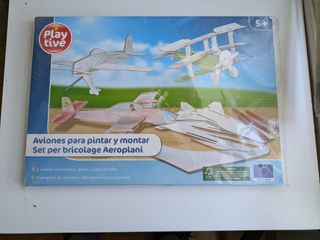 Aviones cartón Playtive: 4 aviones