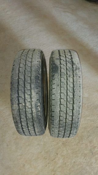 Rueda 195/75 R14 usadas 2 días. 