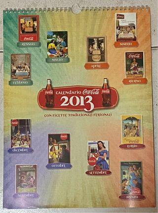 Calendario CocaCola 2013 Vintage