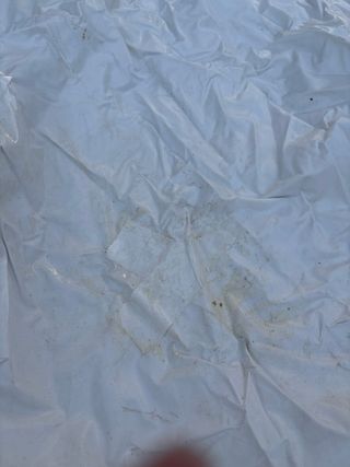 Piscina hinchable infantil azul y blanca