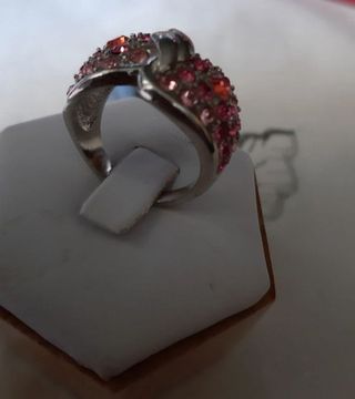 Anillo mujer Plateado rosa