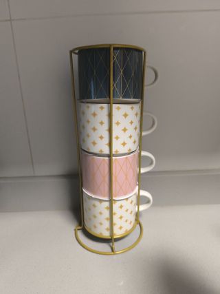 Juego tazas café - 4 tazas