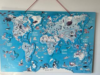 Puzzle Mapa Mundi Dideco magnético