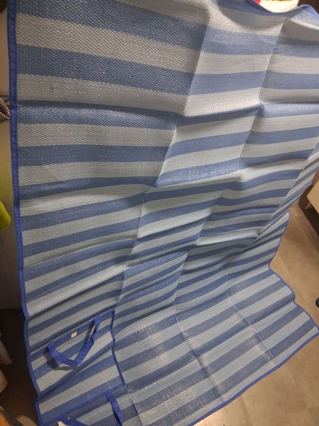 Esterilla playa azul ,3/4 personas