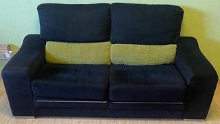 Sofá 2 plazas y 3 plazas  - Negro y Verde