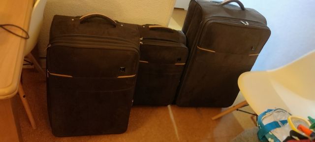 Juego maletas Marrón - 3 piezas