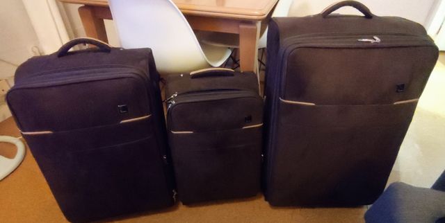 Juego maletas Marrón - 3 piezas