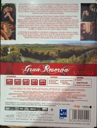 Gran Reserva - Temporada 1 DVD