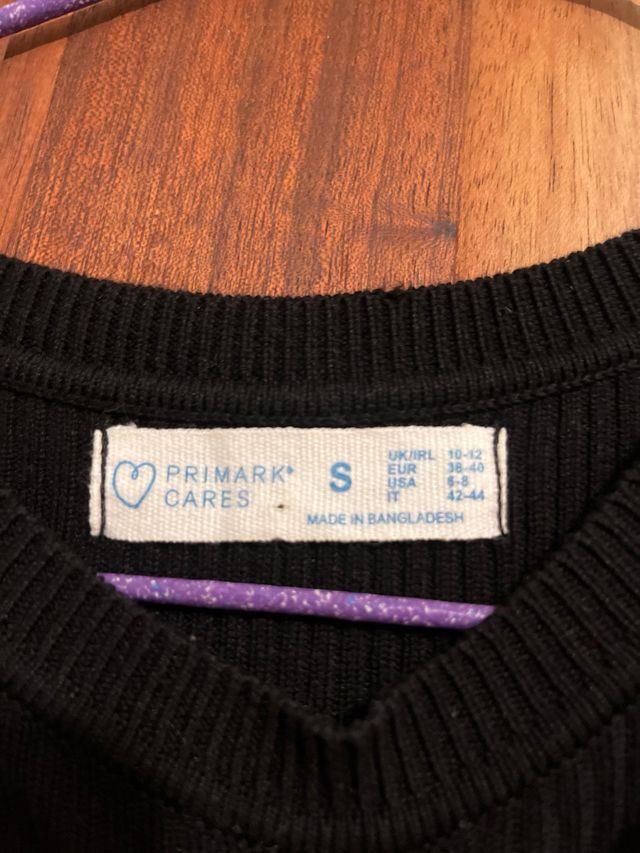 Vestido Primark negro talla S