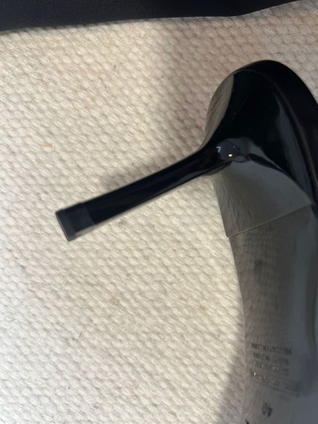 Sandalias Zara tacón dorado 7cm