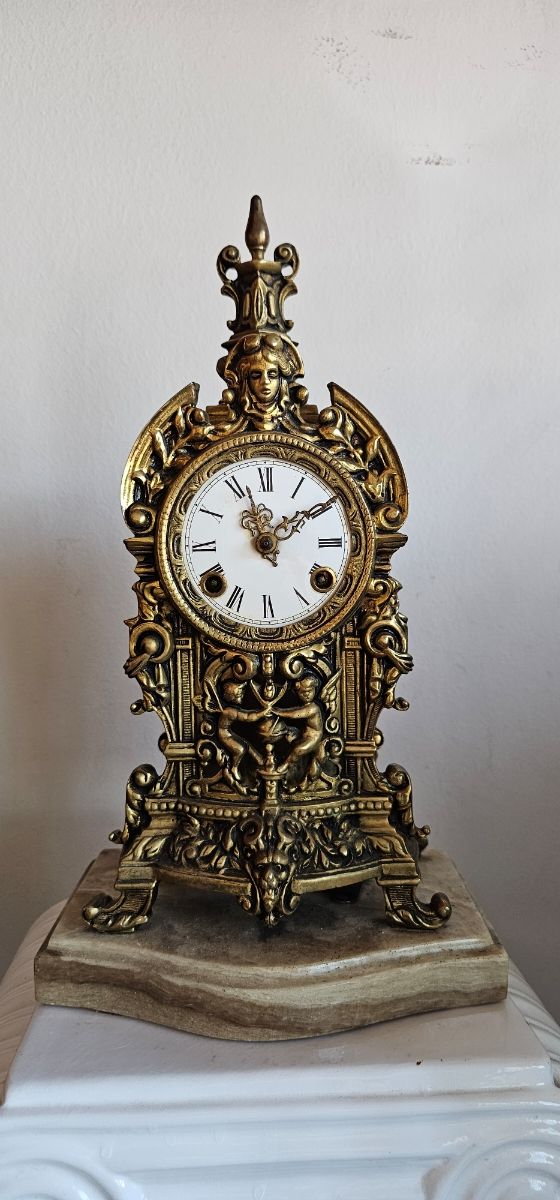 Reloj sobremesa barroco antiguo