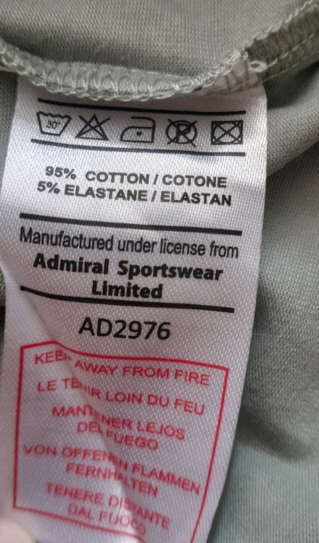 Maglietta Admiral Verde Salvia XS