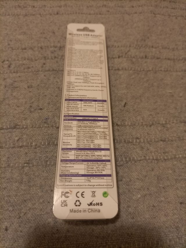 Antenna WiFi 150Mbps - USB