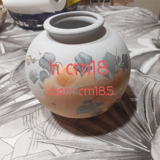 Vaso terracotta dipinto a mano