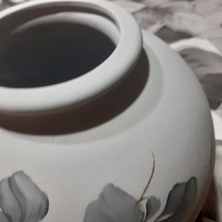 Vaso terracotta dipinto a mano