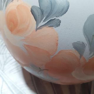 Vaso terracotta dipinto a mano