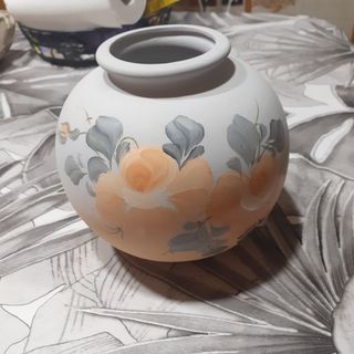 Vaso terracotta dipinto a mano