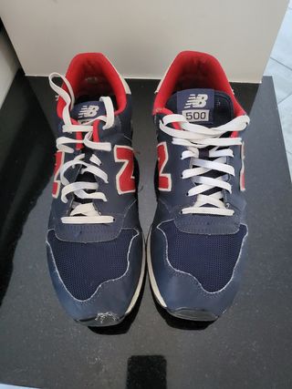 New Balance 500 - Scarpe blu/rosse n.45