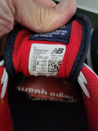 New Balance 500 - Scarpe blu/rosse n.45