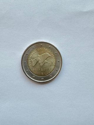Moneta 2 euro commemorativa Italia 2011
