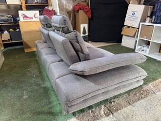 Sofá 3 plazas gris - cama