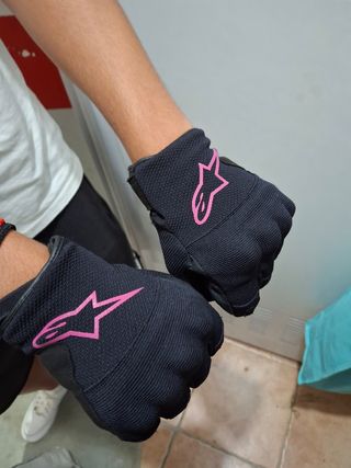 Guantes Alpinestars mujer rosa