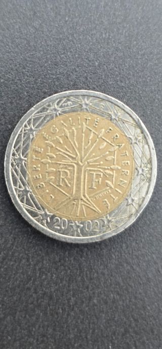 Moneda de Francia de 2 Euros del 2002