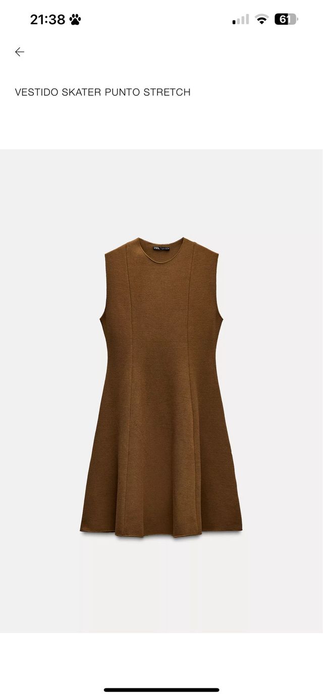 Vestidp Skater Stretch Zara