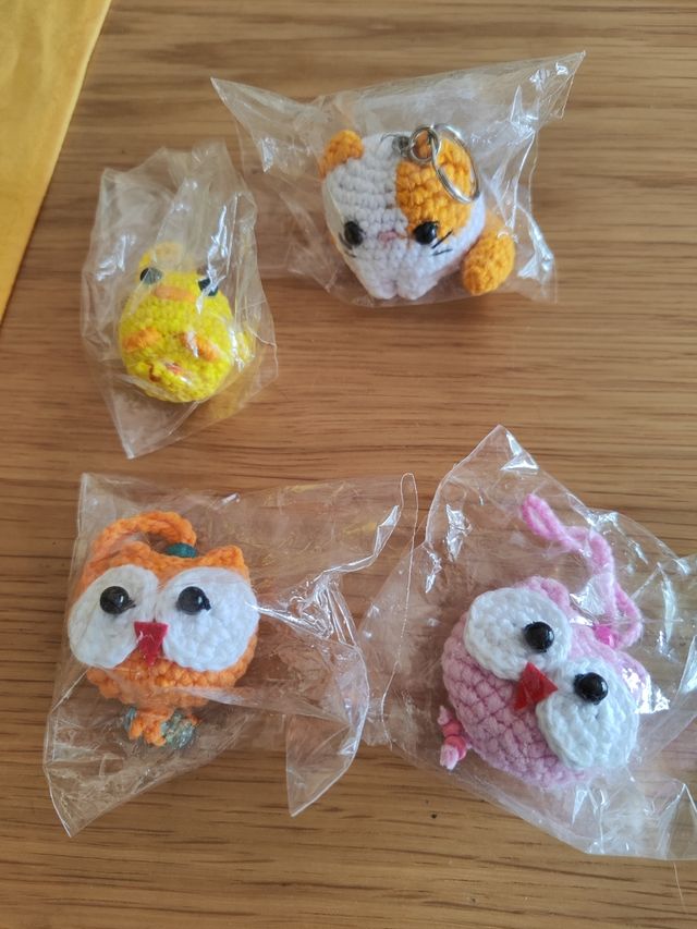 Portachiavi all'uncinetto Amigurumi