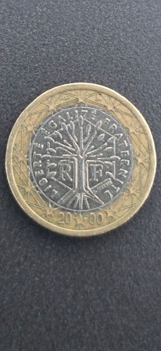 Moneda de Francia de 1 Euro del 2000